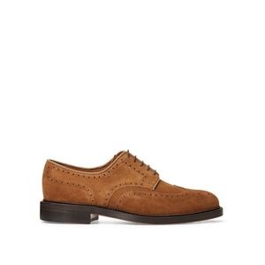 Polo Ralph Lauren Men's Brenton Suede Wingtip Tobacco Brown Dress Casual Shoe 9D